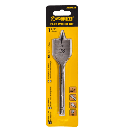 WORKSITE FLAT 28mm WOOD DRILL BIT