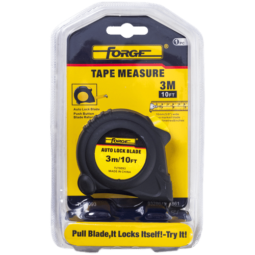 FORGE AUTO LOCK 3m TAPE MEASURE