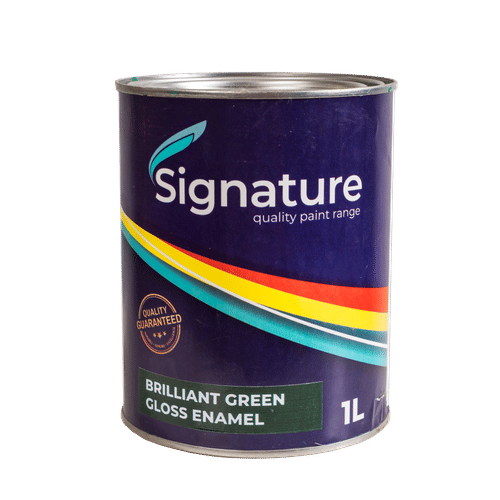 SIGNATURE GLOSS ENAMEL BRILLIANT GREEN  1Lt PAINT