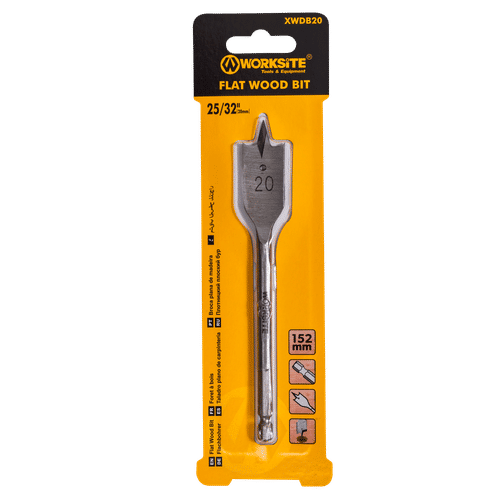 WORKSITE FLAT 20mm WOOD DRILL BIT