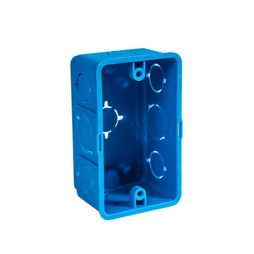 CLUSTERLOC CONDUIT 4x2 PVC FLUSH BOX