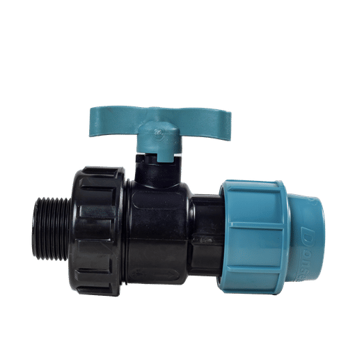 32mm HDPE MALE SINGLE UNION BALL VALVE