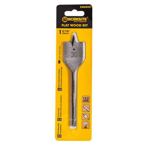 WORKSITE FLAT 30mm WOOD DRILL BIT