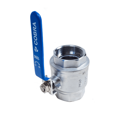 COBRA NIKEL PLATED FxF 50mm BALL VALVE