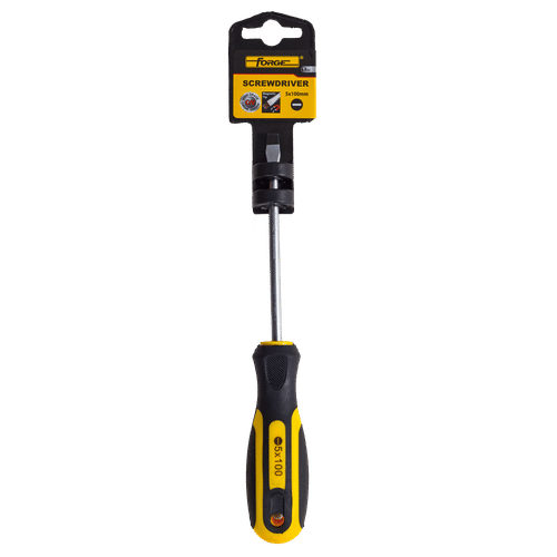 FORGE CUSHION GRIP 5x100mm SLOTTED SCREWDRIVER