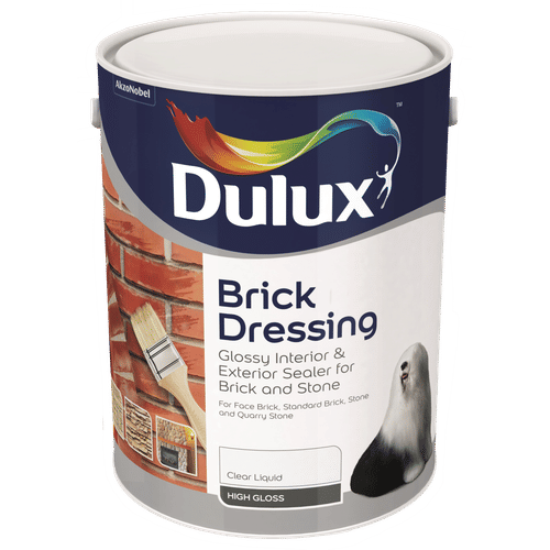 DULUX INTERIOR/EXTERIOR CLEAR GLOSS 5Lt BRICK DRESSING