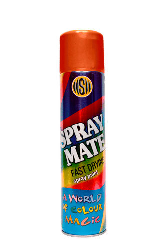 SPRAYMATE FAST DRYING INTERNATIONAL ORANGE 250ml SPRAY PAINT