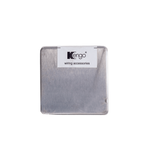 KENGO STAINLESS STEEL 1 GANG BLANK PLATE