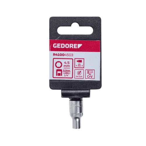 GEDORE RED ¼" DRIVE 4.5mm HEX SOCKET