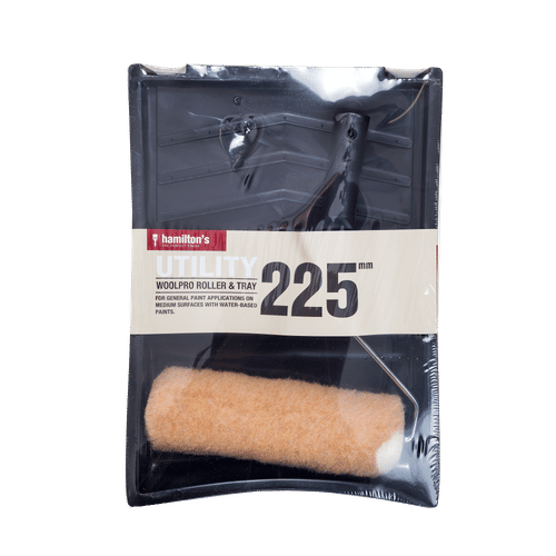 HAMILTON'S WOOLPRO 225mm PAINT ROLLER TRAY SET