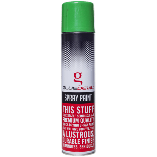 GLUEDEVIL GLOSS GRASS GREEN 300ml SPRAY PAINT