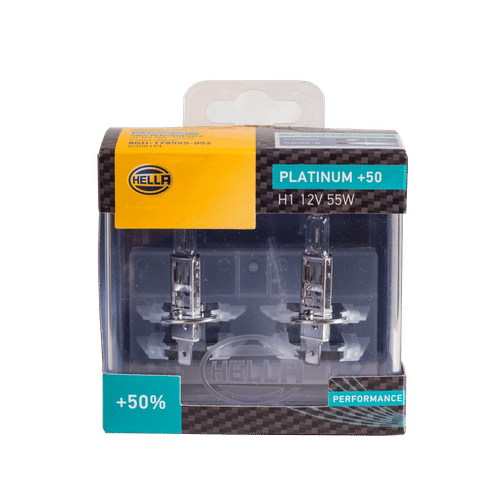 HELLA P14.5S H1 12v 55w PLATINUM HIGH PERFORMANCE BULB SET 