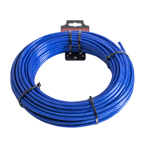 SAMSON BLUE COATED WIRE 2.4 X 3.2mm 25m STEEL CABLE