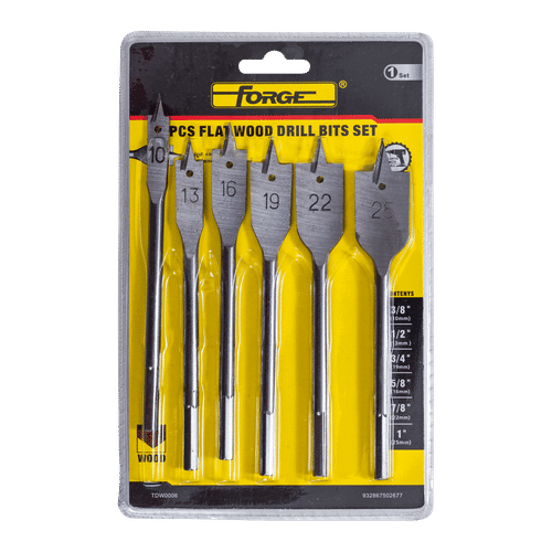 FORGE FLAT WOOD 6pcs DRILL BIT SET 