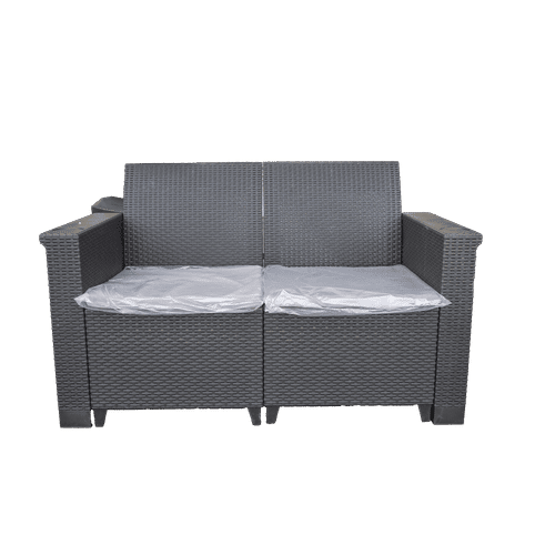 JABULANI CHARCOAL PATIO 2 SEATER CHAIR