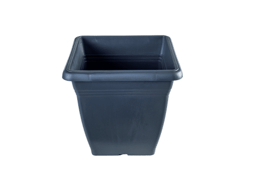 VILLA SQUARE ANTHRACITE 25.5cm POT
