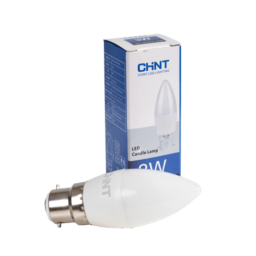 CHINT WARM WHITE NON DIMMABLE BC 3w CANDLE LED LAMP