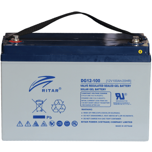 RITAR C20 T3 TERMINAL 12v 100ah GEL BATTERY