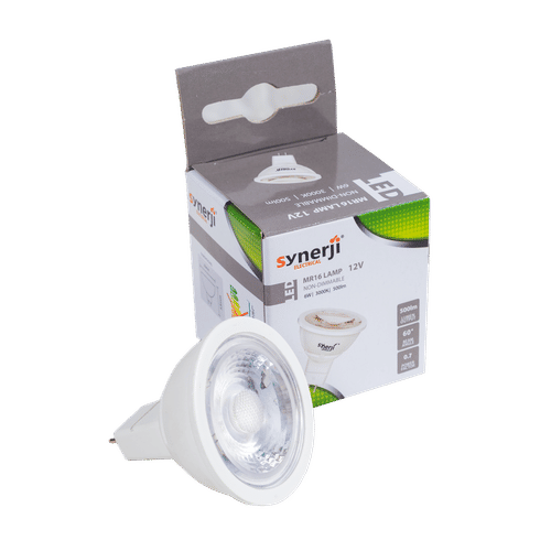 SYNERJI NON DIMMABLE WARM WHITE MR16 6w 12v 60° LED LAMP