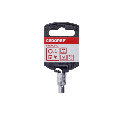 GEDORE RED ¼" DRIVE 5mm HEX SOCKET