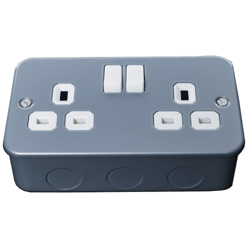 KENGO INDUSTRIAL 13Amp DOUBLE SWITCH SOCKET OUTLET