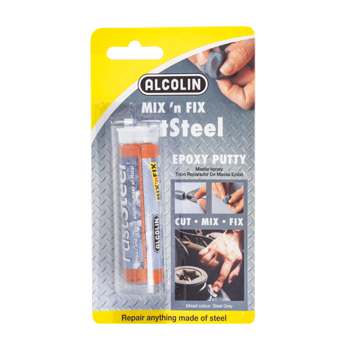 ALCOLIN MIX N FIX FAST STEEL 57g EPOXY PUTTY