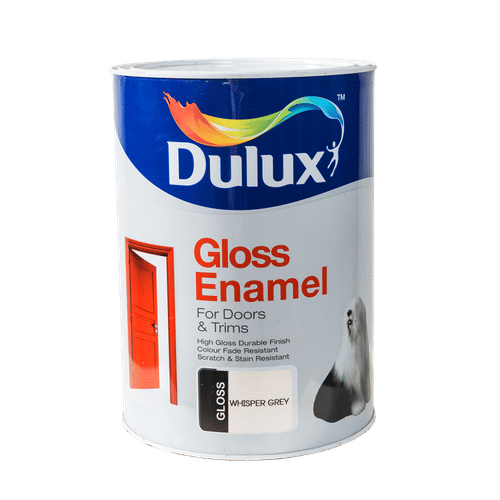 DULUX GLOSS ENAMEL WHISPER GREY 5Lt PAINT