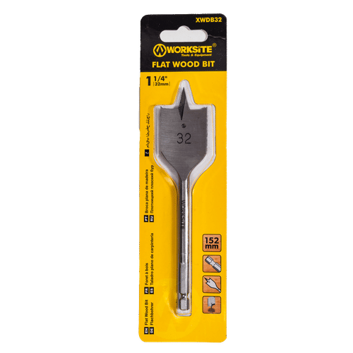 WORKSITE FLAT 32mm WOOD DRILL BIT