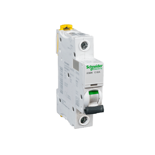 SCHNEIDER ACTI9 1 POLE CURVE C 6ka 32a MCB