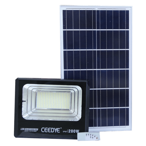 CEEDYE DAYLIGHT 200w SOLAR FLOODLIGHT + PANEL