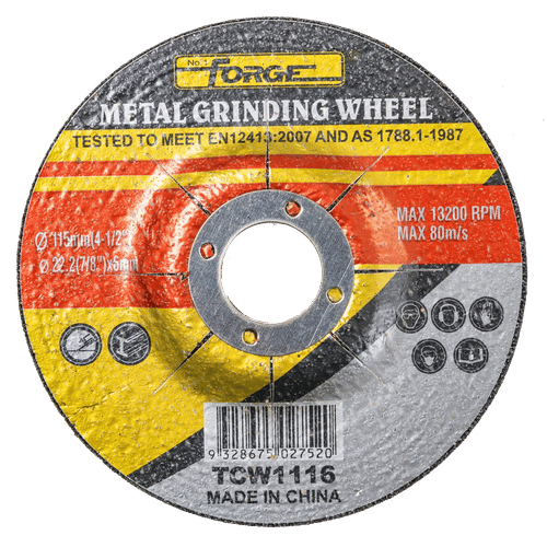FORGE METAL 115x6x22.2mm GRINDING DISC