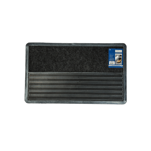 HOMETEX SILVER 45x75cm POLYPROPYLENE RUBBER MAT