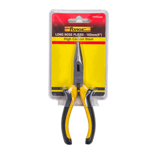 FORGE COMFORT GRIP 160mm LONG NOSE PLIERS