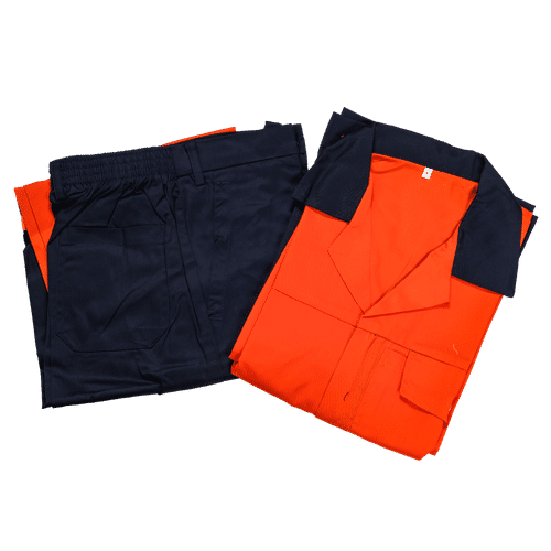 THROTTLE POLYCOTTON HI -VISIBILITY ORANGE SIZE 50 WORKSUIT