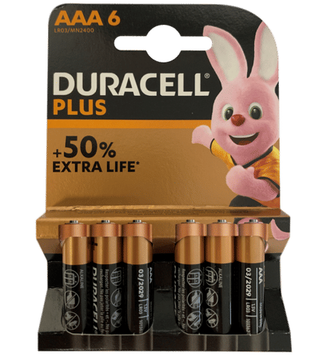 DURACELL POWER PLUS BP6 AAA BATTERY