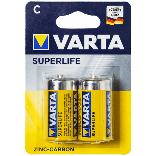 VARTA SUPER LIFE 2 PACK C ZINC BATTERY