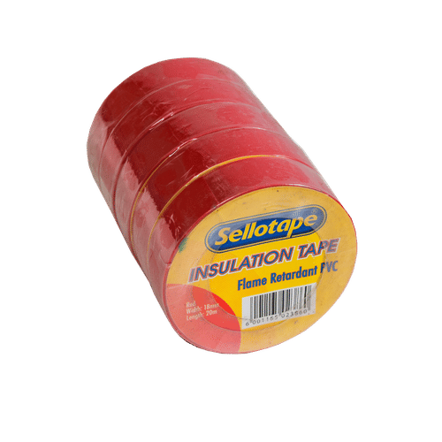SELLOTAPE RED 18mmX20m INSULATION TAPE