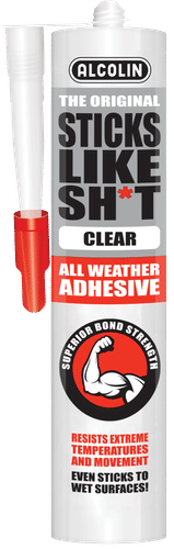 ALCOLIN STICKS LIKE SH*T CLEAR ALL WEATHER 290ml ADHESIVE
