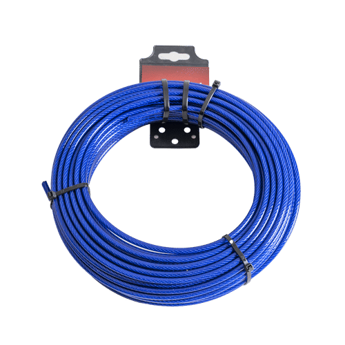 SAMSON BLUE COATED WIRE 4.0 X 5.6mm 25m STEEL CABLE