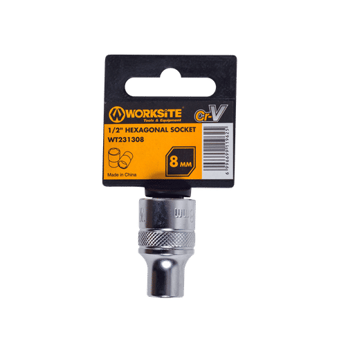 WORKSITE ½" DRIVE 8mm HEXAGONAL SOCKET
