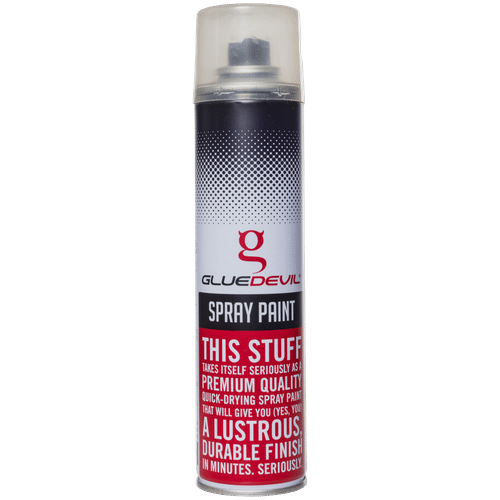 GLUEDEVIL CLEAR LACQUER 300ml SPRAY PAINT