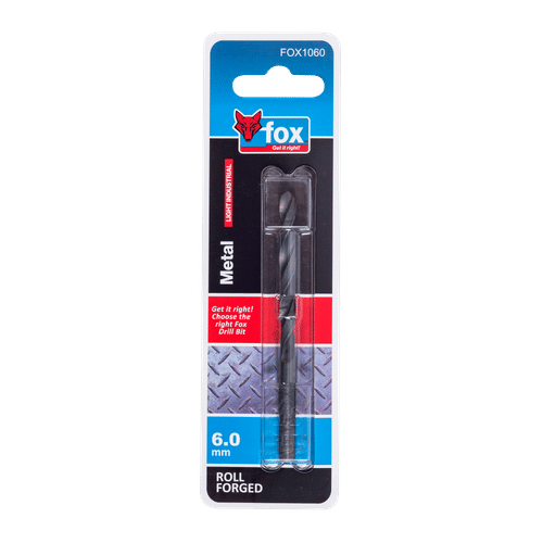 FOX LIGHT INDUSTRIAL HSS 6mm DRILL BIT