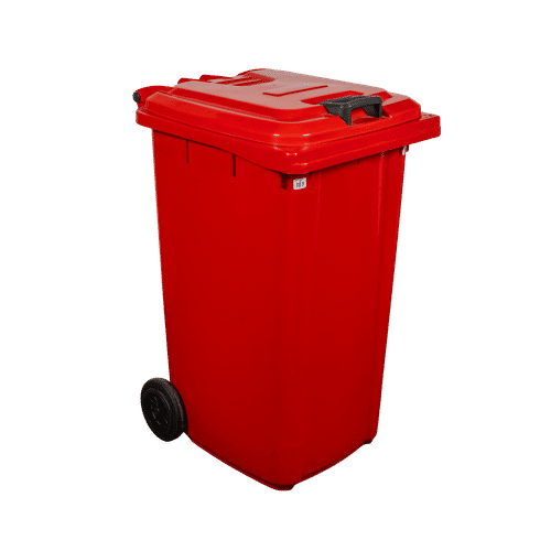 RED 240Lt WHEELIE BIN