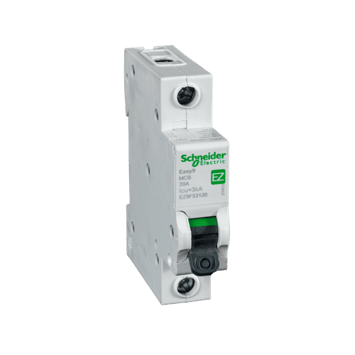SCHNEIDER EASY9 1 POLE CURVE C 3ka 20a MCB