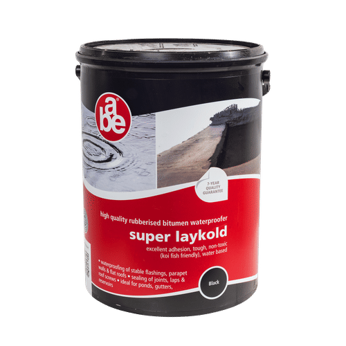 ABE SUPER LAYKOLD 5Lt RUBBERISED BITUMEN WATERPROOFER