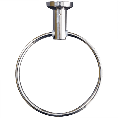 MAZANO POLISHED STAINLESS STEEL TOWEL RING