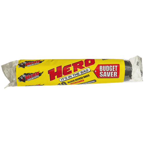 HERO 10 PACK BUDGET SAVER 18 Microns 750x950mm BIN LINERS ROLL