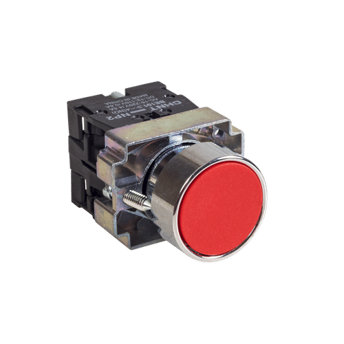 CHINT RED FLUSH PUSH BUTTON HEAD