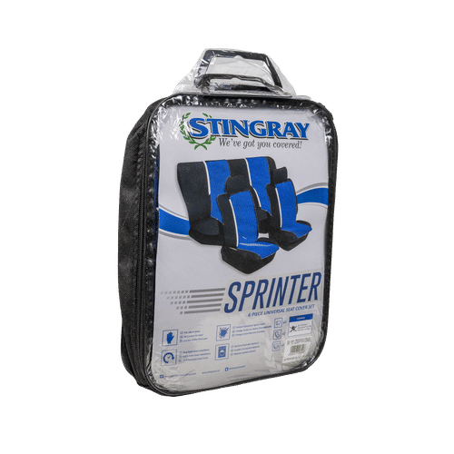 AUTOGEAR 6pc BLUE SPRINTER SEAT COVER SET