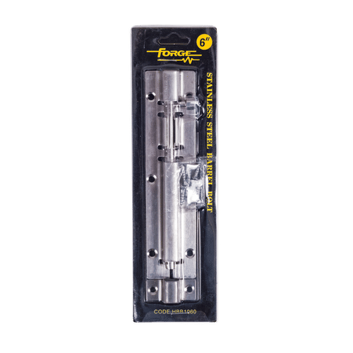 FORGE STAINLESS STEEL 6" BARREL BOLT